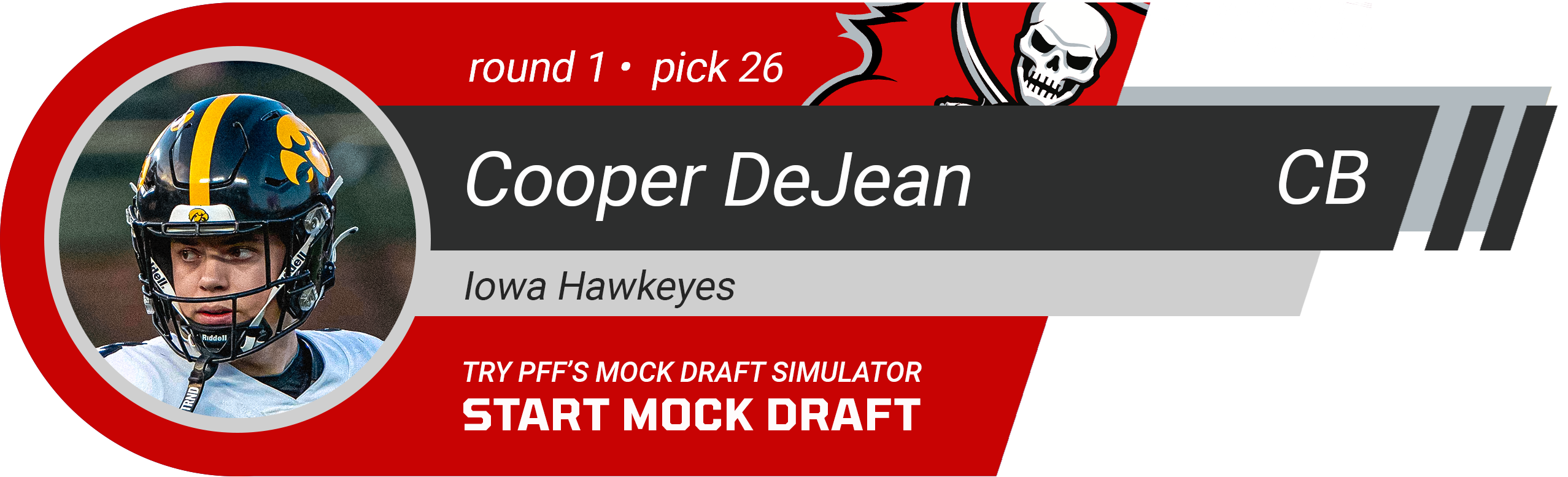 26. Tampa Bay Buccaneers: CB Cooper DeJean, Iowa