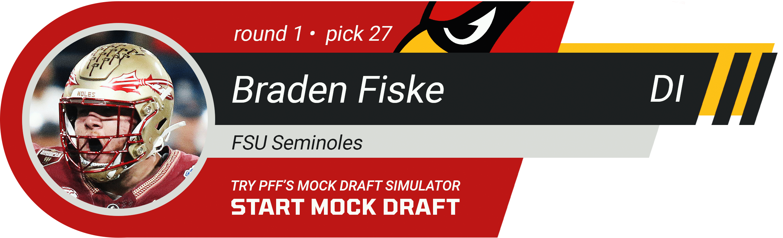 27. ARIZONA CARDINALS: DI Braden Fiske, Florida State