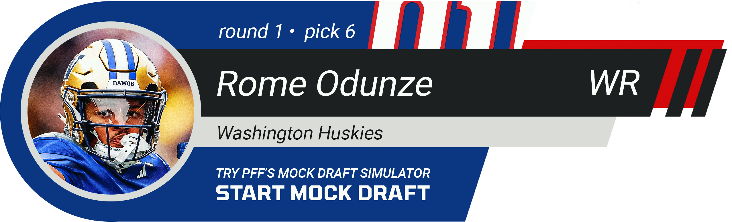 6. NEW YORK GIANTS: WR Rome Odunze, Washington