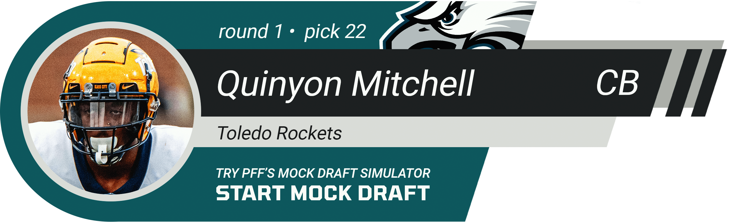 22. Philadelphia Eagles: CB Quinyon Mitchell, Toledo