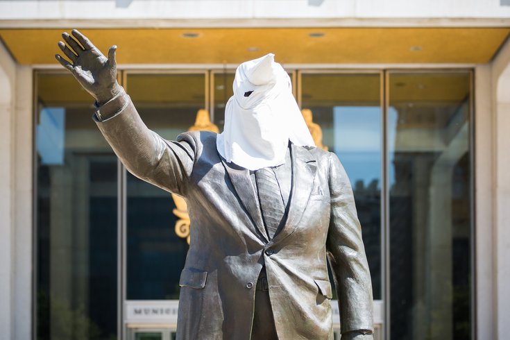 Carroll - Frank Rizzo Statue Protest