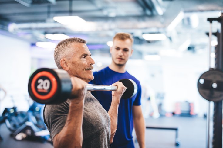 Man Lifting Weights