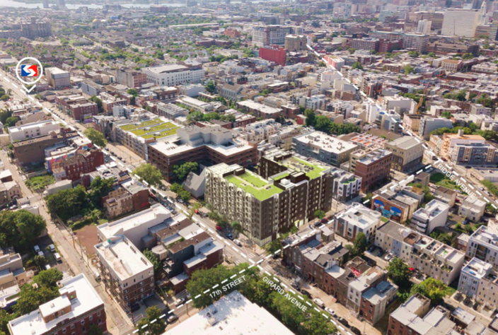 Aerial Girard Apartments