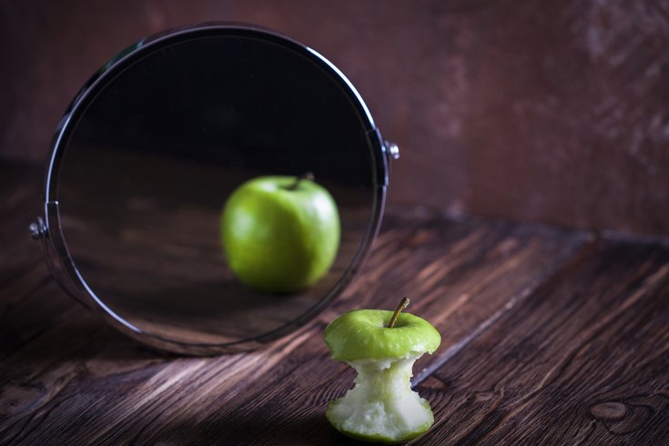 Purchased - Apple reflecting in the mirror 2