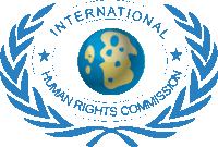 an international human rights commission logo with a globe in the center