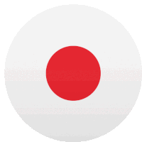 a white circle with a red circle in it