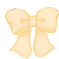 a pixel art of a bow on a white background .