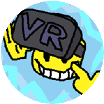 a yellow smiley face is wearing a virtual reality headset