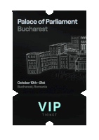 a ticket for the palace of parliament in bucharest romania