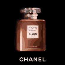 a bottle of coco mademoiselle by chanel