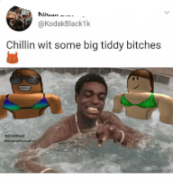 a picture of a man in a jacuzzi with two roblox characters behind him