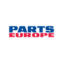 a blue and red logo for parts europe