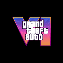 a logo for grand theft auto with a palm tree on it