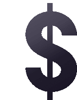 a black dollar sign with the letter s on it