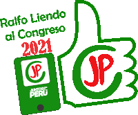 a green thumbs up sign that says ralfo liendo al congreso 2021