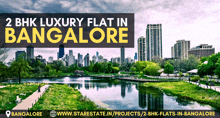 an ad for 2 bhk luxury flat in bangalore