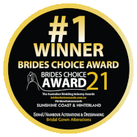 a sticker that says # 1 winner brides choice award 2021