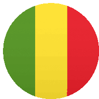 a circle with green yellow and red stripes on it