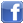 a blue facebook icon with a white f in the middle on a white background .