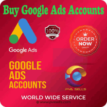 a google ads advertisement that says buy google ads accounts world wide service