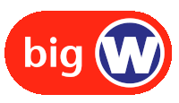 a big w logo with a blue circle in the middle