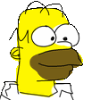 homer simpson is a yellow cartoon character with a brown beak and a mustache .