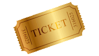 a gold ticket that has the number 31605 on it