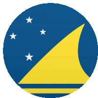 a blue and yellow flag with a sail and stars