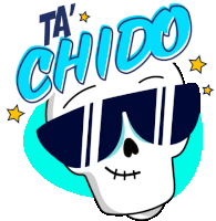 Skull Says "So Cool" In Spanish. Sticker