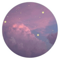 a purple sky with stars in a circle