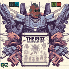 a poster for the rigz humanity 's last hope features a robot