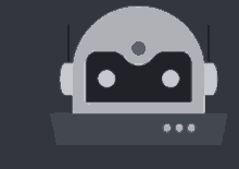 a robot with a helmet and headphones on it 's head .