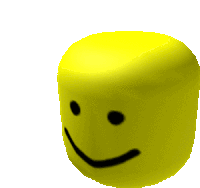 a yellow cube with a smiley face on it 's face