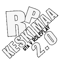 a logo for rp keskimaa 2.0 written in black and white