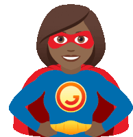 a woman in a superhero costume has a yellow circle on her chest