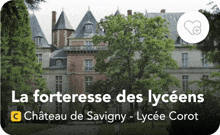 a picture of a castle with the text la forteresse des lyceens