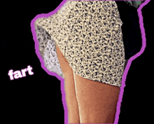 a picture of a woman 's butt with the word fart on the bottom