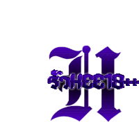 a purple logo that says ' bleach 18+ ' on it