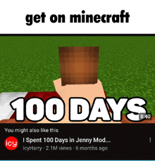 an ad for jenny mod that says 100 days