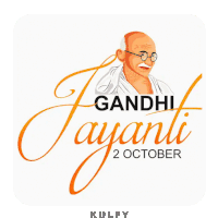 a poster for gandhi jayanti october 2nd