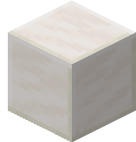 a white block in minecraft with a white border and a white border on a white background .