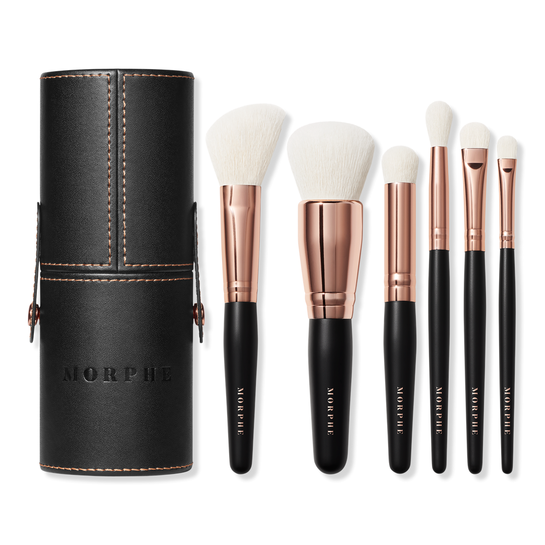 Morphe Rosé Away 6-Piece Travel Brush Set #1