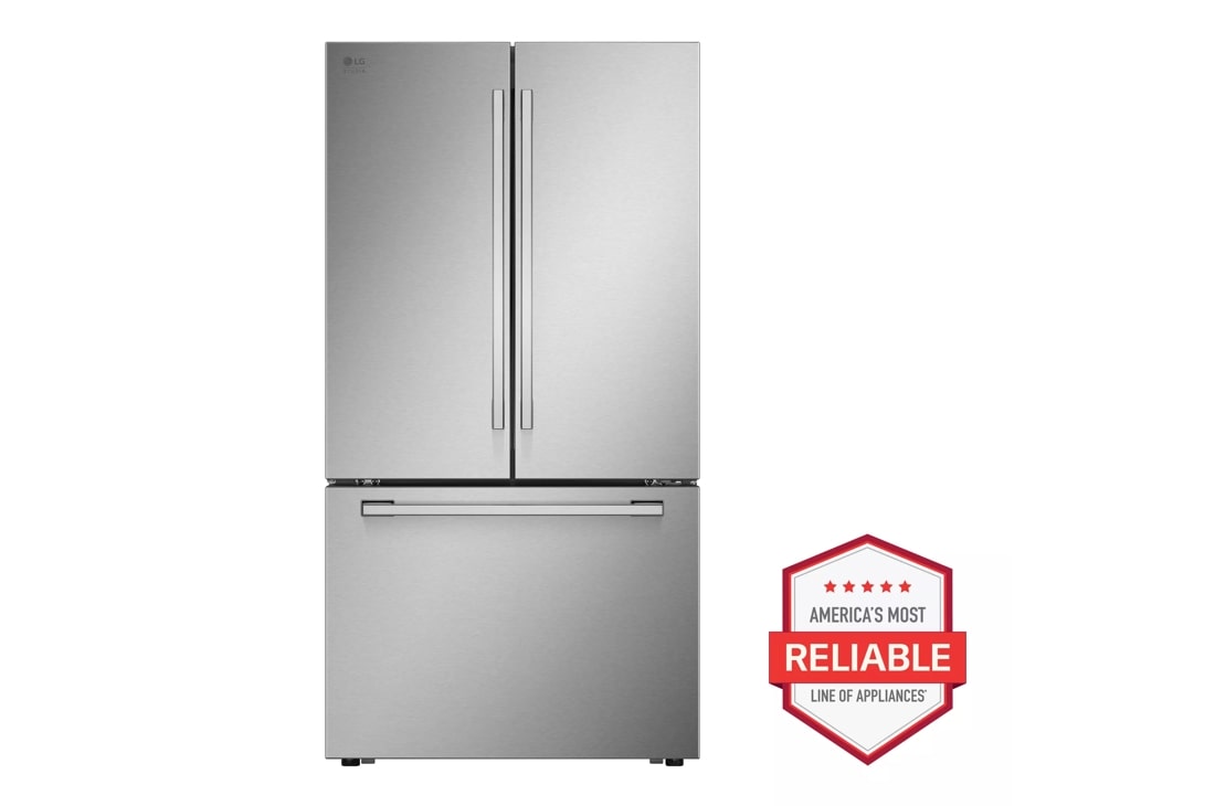 lg studio 27 cu. ft. counter-depth refrigerator front view