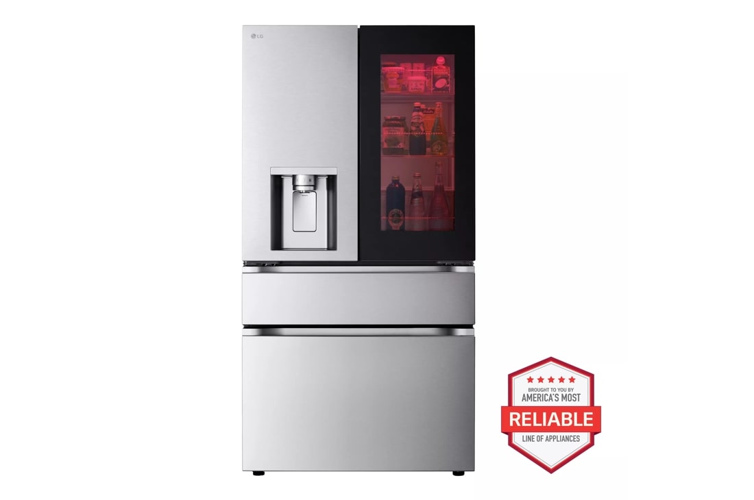 29 cu. ft. Smart InstaView® Standard-Depth MAX™ 4-Door French Door Refrigerator with MyColor™ and InstaView® with Door-in-Door®