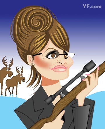 Illustration by Risko of Sarah Palin.