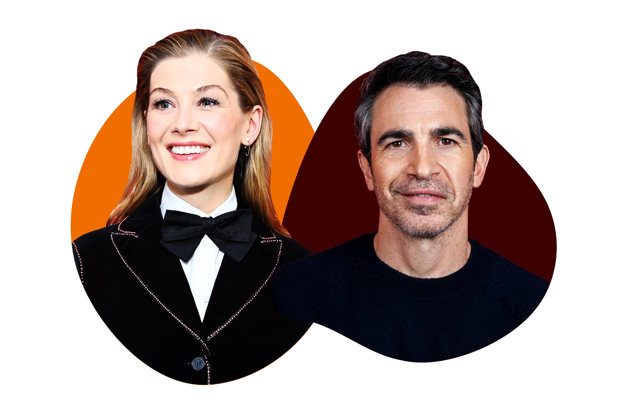 Rosamund Pike and Chris Messina