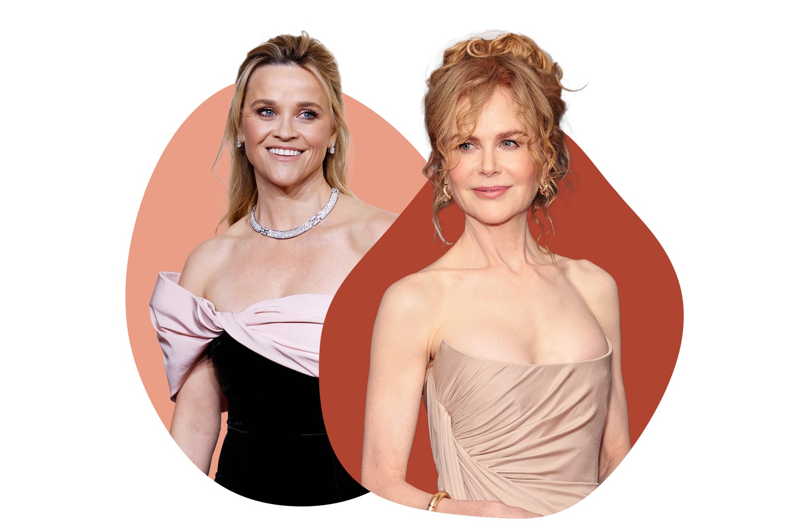 Image may contain Nicole Kidman Reese Witherspoon Clothing Dress Evening Dress Formal Wear Accessories and Jewelry