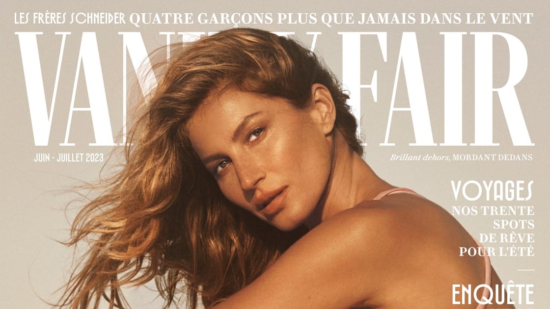 Gisele Bündchen en couverture de Vanity Fair.