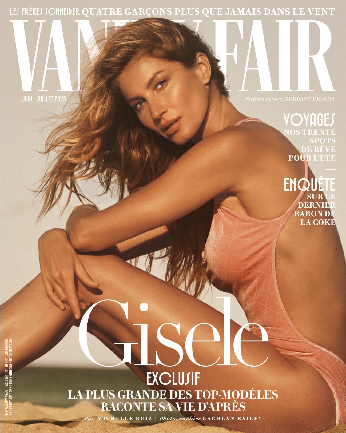 Gisele Bündchen en couverture de Vanity Fair.