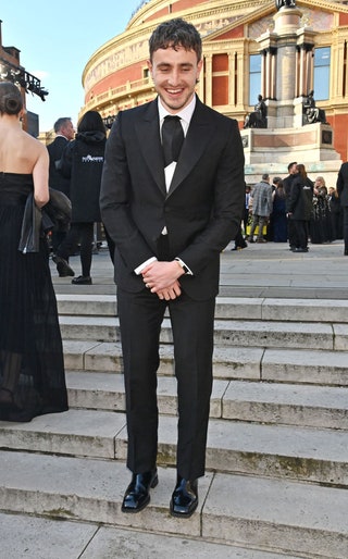 Paul Mescal lors des  Olivier Awards 2023 au Royal Albert Hall de Londres.